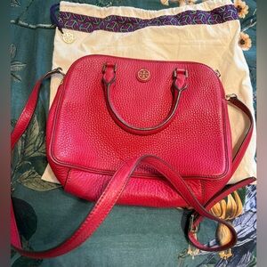 ❌SOLD❌ Authentic Tory Burch Red Pebbled Leather Satchel